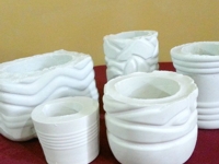 instructables Muhaiminah Faiz Patterned Concrete Planters